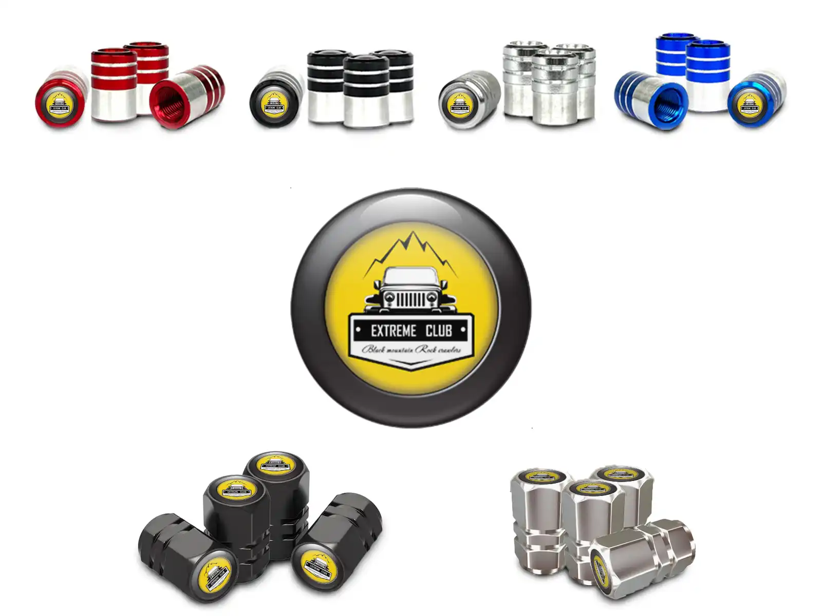 Wheels Valve Caps Cars Force Style X